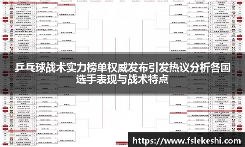 乒乓球战术实力榜单权威发布引发热议分析各国选手表现与战术特点